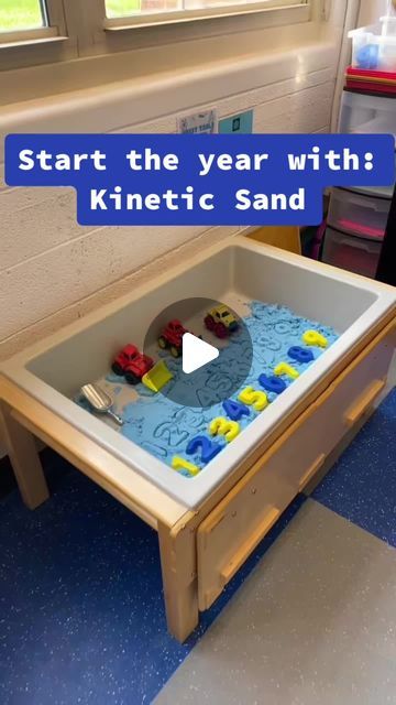 Preschool Vibes on Instagram: "🚜✨ Explore Our Messy Table Setup! ✨🚜 Dive into our classroom’s messy table setup in this video, where I showcase a simple yet engaging activity perfect for the start of the school year. Our table is filled with kinetic sand, providing a fantastic sensory experience for little hands. We’ve also added plastic number shapes to incorporate some early math skills, and small construction vehicles and scoops for a touch of imaginative play. This setup is not only fun but also educational, helping to develop fine motor skills, number recognition, and creative thinking. Watch as I demonstrate how these elements combine to create a dynamic learning environment that captivates and educates our preschoolers. Don’t miss out on this easy-to-implement idea for your own me Preschool Vibes, Messy Table, Sensory Table, Kinetic Sand, Early Math, Number Recognition, Sensory Experience, Construction Vehicles, Table Setup