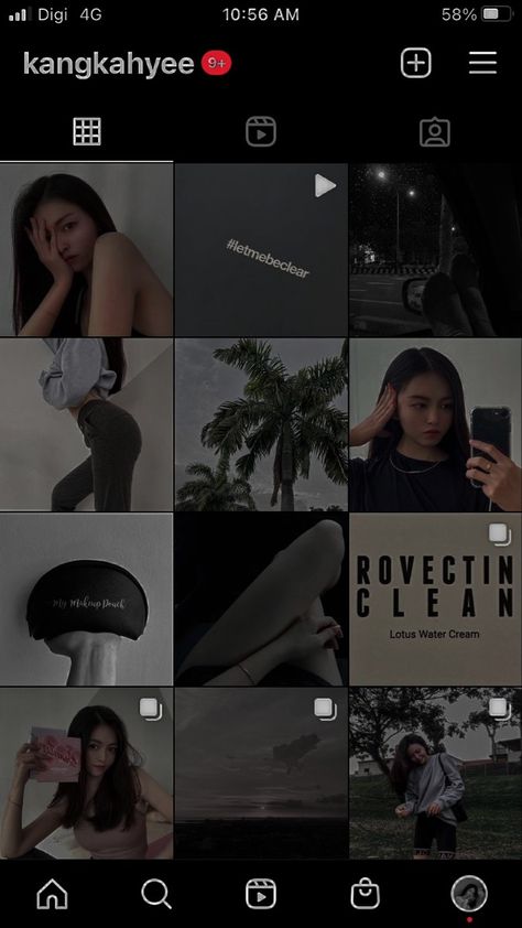 How To Make Your Insta Id Aesthetic, Ig Palette Feed Ideas, Instagram Feed Colour Palette, Dark Green Aesthetic Instagram Feed, Dark Green Instagram Feed, Black Aesthetic Instagram Feed, Black Feeds Aesthetic Instagram, Ig Feed Ideas Aesthetic Dark, Black Ig Feed