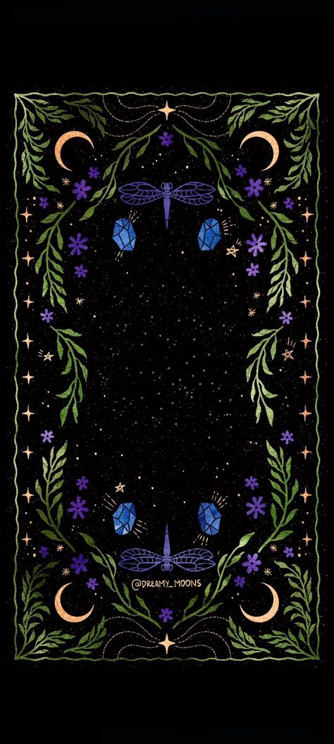 Dark Whimsical Aesthetic Wallpaper, Soft Witchy Aesthetic, Winter Witchy Wallpaper, Yule Iphone Wallpaper, Yule Wallpaper Iphone, Witchy Computer Wallpaper, Crystals Wallpaper Iphone, Yule Phone Wallpaper, Purple And Green Aesthetic Wallpaper