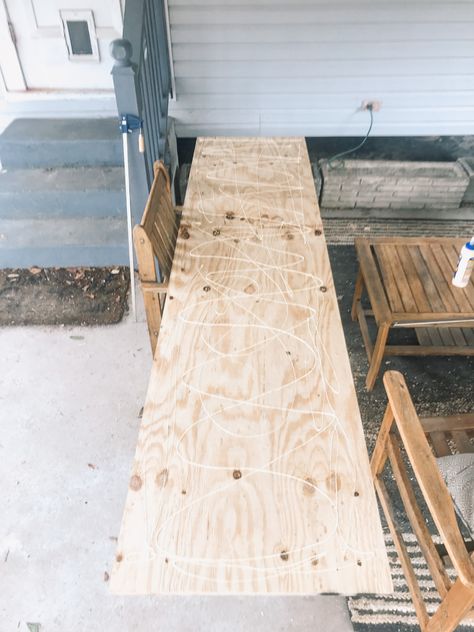 DIY Faux Butcher Block Countertop: Budget-Friendly Makeover - Shoe Makes New Faux Wood Countertop, Faux Butcher Block Countertops, Faux Butcher Block, Butcher Block Diy, Butcher Block Bar, Diy Butcher Block Counter, Diy Butcher Block Countertops, Plywood Countertop, Diy Butcher Block