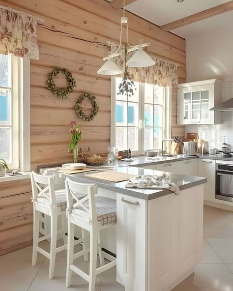 Cocina Shabby Chic, Kitchen Renovation Inspiration, Ikea Decor, Interior Design Boards, Living Room Organization, Style Deco, Gorgeous Kitchens, Tiny House Living, Dream Decor