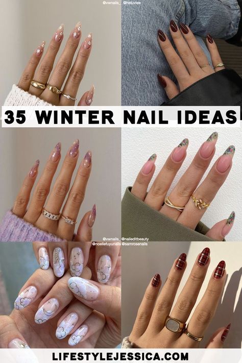 Here are 35 winter nail ideas for your next manicure!❄️ #nails #nailart Skiing Nails Ideas, Ski Trip Nails, Ski Nail Designs, Skiing Nails, Winter Theme Nails, Ski Nails, Themed Nail Art, Holiday Themed Nails, Winter Nail Ideas