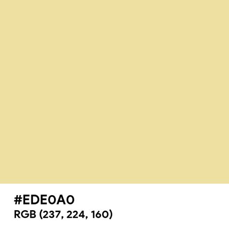 Intense Blonde color hex code is #EDE0A0 Blonde Color Palette, Blond Color, Paint For Kitchen Walls, Split Complementary, Split Complementary Colors, Rgb Color Wheel, Drawing Things, Rainbow Palette, Hex Codes