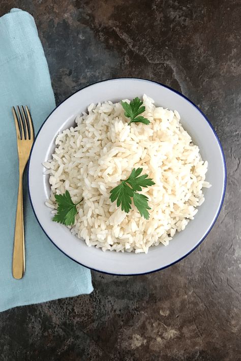 Ways To Cook Rice, Chicken Kadai, Chicken Kadai Recipe, Rice In The Oven, Microwave Rice Cooker, Rice In The Microwave, White Rice Recipes, Rice On The Stove, Parsley Leaves