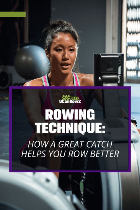 One of the most important parts of rowing technique is the catch position. If you want to row faster, row with more power, or use rowing for fat burning or as a strength workout, you need to have a strong catch. In this blog post, Approved Rowing Instructor Alicia Clark gives you great rowing technique tips for a stronger catch. There are also rowing technique tips for fitness instructors who are teaching rowing crew classes. | rowing machine workout benefits | rowing machine benefits | correct Rowing Machine Benefits, Rowing Machine Workout Benefits, Rowing Benefits, Row Machine Benefits, Indoor Rowing Workout, Rowing Technique, Rowing Machine Workout, Row The Boat, Workout Benefits