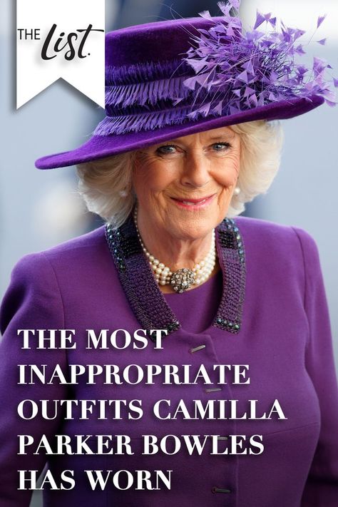 If you're royalty, all eyes are on you. And if you're royalty with a status as sensational as Camilla Parker Bowles', you better believe the public gaze will never leave you. The Duchess of Cornwall, by virtue of her inclusion in the British royal family through her marriage to the Prince of Wales, is forever under scrutiny for her choices — one of them being her wardrobe. Bowles is considered a standout figure of individual style in a sea of traditional royal attire. Inappropriate Outfits, Prinz Charles, Camilla Duchess Of Cornwall, Catherine Of Aragon, Prince Charles And Camilla, Camilla Parker Bowles, Isabel Ii, Queen Of England, Duchess Of Cornwall