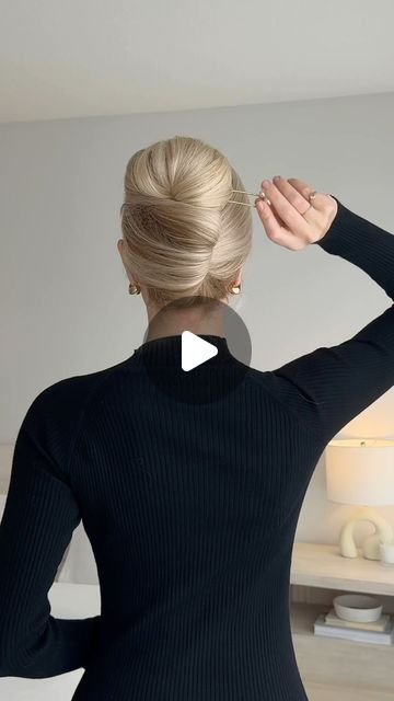 Hairstyles Tutorial For Short Hair, Y2k Inspired Hairstyles, French Pin Hairstyles, Pin Hairstyles, Alex Gaboury, French Pin, Easy French Twist, French Twist Updo, Ponytail Hairstyles Easy