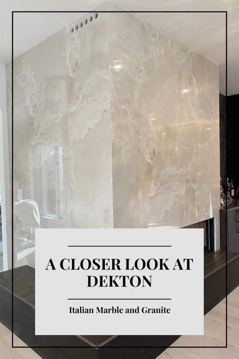 Dekton is an engineered stone that goes through a high-tech process that mimics the metamorphic change that natural stone undergoes over thousands of years. It is a very durable stone, perfect for indoor and outdoor use. #dekton #dektonoutdoors #dektonindoors #dektonkitchen The Tile Shop, Drain Cleaner, Manufactured Stone, Engineered Stone, Italian Marble, Mountain Home, Marble Granite, Kitchen Countertops, High Tech