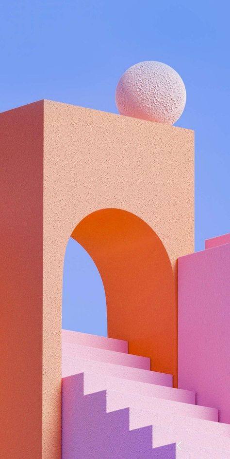 Dreamscape Architecture, Colour Architecture, Minimal Photography, Abstract Wallpaper Design, Memphis Design, 3d Studio, Liminal Spaces, Graphic Wallpaper, 로고 디자인