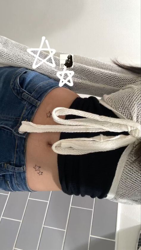 Star Waist Tattoo, Pelvis Tattoos Women, Sigil Tattoos, Pelvis Tattoo, Waist Tattoos, Sigil Tattoo, Star Tattoo, Tattoos Women, Star Tattoos