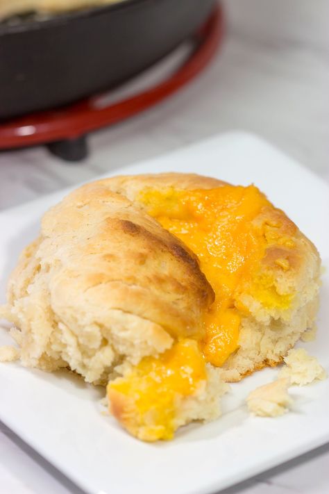 North Carolina Cheese Biscuits, Southern Cheese Biscuits, Cathead Biscuits Recipe, North Carolina Recipes, Flavored Biscuits, Biscuit Recipes, Biscuit Rolls Recipes, Cat Head Biscuits, Country Biscuits