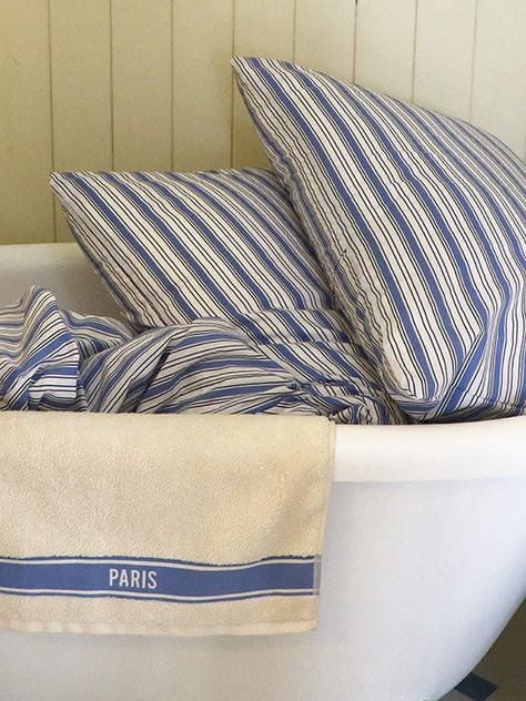 Paris Blue Pillowcase | W Concept Cross Quilt, Blue Comforter, Paris Blue, Blue Duvet, Blue Duvet Cover, Paris Blues, Cotton Duvet, Home N Decor, Cotton Pillow