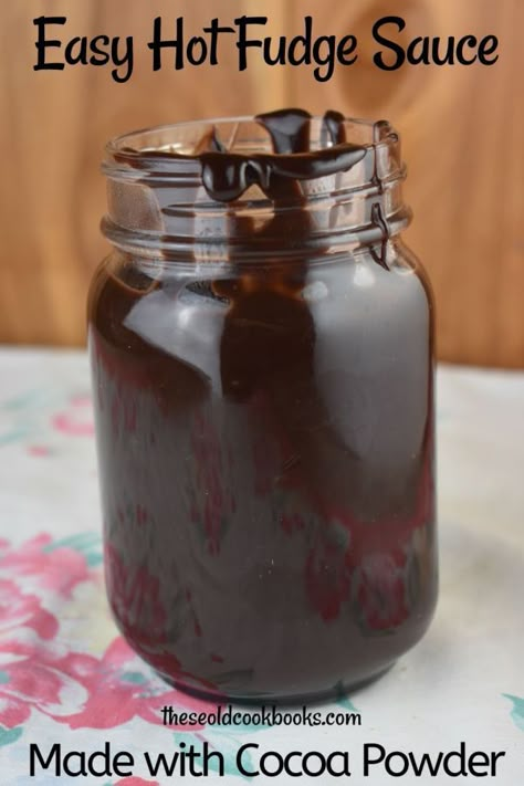 You can have this thick, rich chocolate sauce drizzled over your ice cream in 10 minutes or less. You may never purchase another jar of the store-brand after making this Easy Hot Fudge Sauce recipe. Easy Hot Fudge Sauce, Easy Hot Fudge, Homemade Hot Fudge Sauce, Hot Fudge Sauce Recipe, Fudge Sauce Recipe, Chocolate Syrup Recipes, Ice Cream Homemade, Hot Chocolate Sauce, Homemade Chocolate Sauce