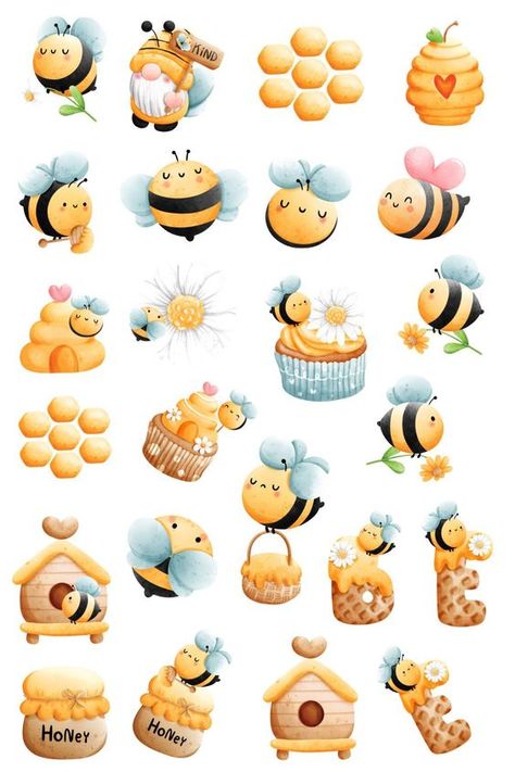 Honey Bee stickers, journal and planner stickers, craft stickers, Bees Sticker #sticker Stickers #stickers freesticker #freesticker freestickers #freestickers free download sticker #freedownloadsticker 10.159 Honey Bee Sticker, Journal And Planner, Stickers Journal, Bee Sticker, Bee Crafts, Cute Easy Drawings, Bees Knees, Bee Theme, Craft Stickers