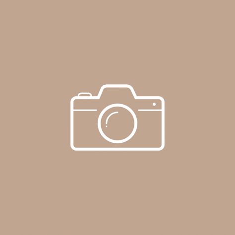 Camera Icon Brown Aesthetic, Light Brown Camera Icon, Camera Aesthetic Logo, Widget Icons Aesthetic Beige, Beige Camera Icon, Camera Widget Icon, Brown Camera Icon, Notion Wallpaper, Ipad 2024