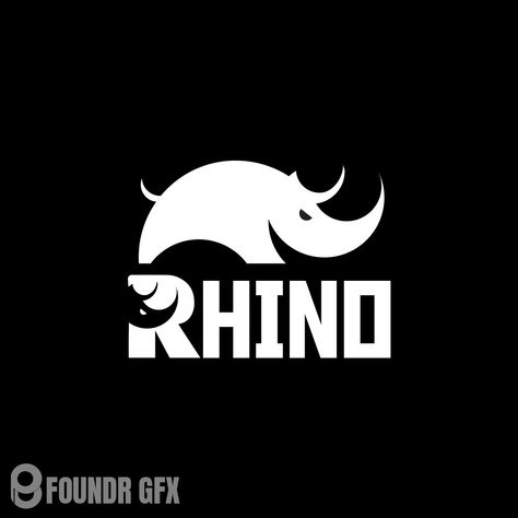 Rhino Logo Design, Rhino Illustration, Rhino Logo, Power Logo, Design Working, Creative Inspiration, Design Projects, Logo Design, Branding