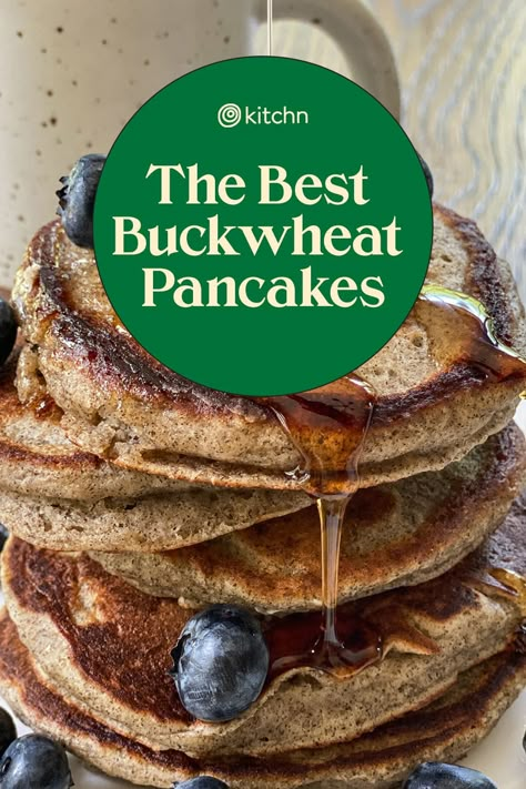 Healthy Buckwheat Pancakes, Buckwheat Pancakes Gluten Free, Buckwheat Pancake Recipes, Fluffiest Pancakes, Pancakes Banana, Pancakes Protein, Easy Homemade Pancakes, Pancakes Pancakes, Buckwheat Recipes