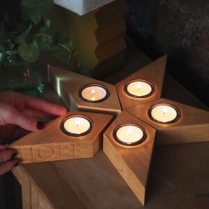 Tea Light Wooden Candle Holder, Woodworking Candle Holder, Wall Decoration Aesthetic, Christmas Tea Light Holder, Tea Lights Christmas, Wood Tea Light Holder, Lilin Aroma, Wooden Tea Light Holder, Star Candle Holder