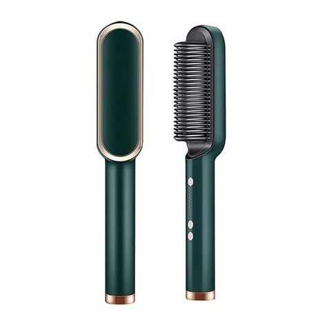 100% SATISFACTION GUARANTEE with over 50,000 HAPPY Customers! Hair Straightener Brush ? Give you natural healthy silky looks and leave your hair easy to manage. Reduce frizziness, split ends, and knotting. FEATURES: ?‍♀【Unique comb】Unlike a traditional straight hair clip, it has a build-in hair comb with teeth, you no Professional Hair Straightener, Straightening Comb, Ceramic Hair, Hair Brush Straightener, Hair Pulling, Hair Iron, Straightening Brush, Silky Hair, Hair Curlers