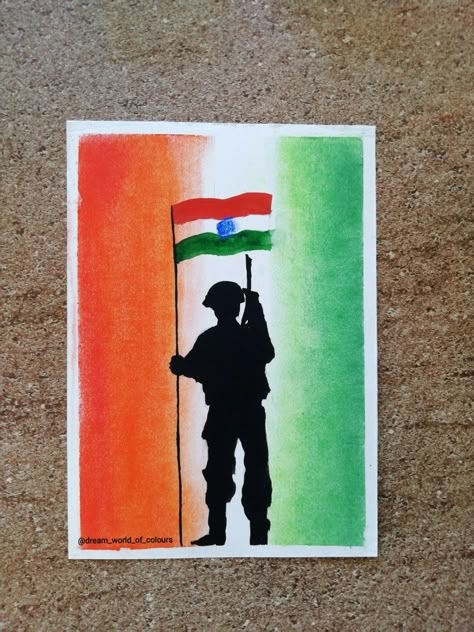 Independence Day Art For Kids, Independence Day Painting, Independence Day Art, Army Drawing, Story Reading, Independence Day Drawing, Soft Board, Flag Drawing, Cartoon Art Drawing