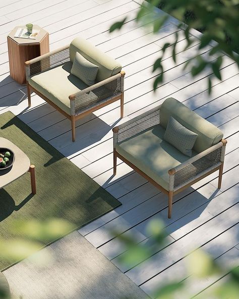 Teak Wood Side Table, Outdoor Sofa Sets, Beautiful Outdoor Spaces, Outdoor Armchair, Side Table Wood, Bistro Set, Outdoor Lounge, 인테리어 디자인, Luxury Interior