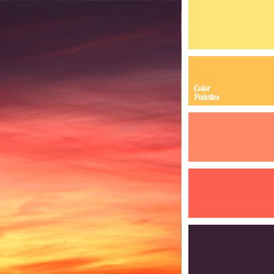 Color Palette #746 Dusk Sky Color Palette, Dusk Colour Palette, Sunset Colors Outfit, Sunset Bathroom Theme, Sunset Bedroom Theme, Sunset Theme Bedroom, Dusk Color Palette, Fire Color Palette, Sunset Pallet