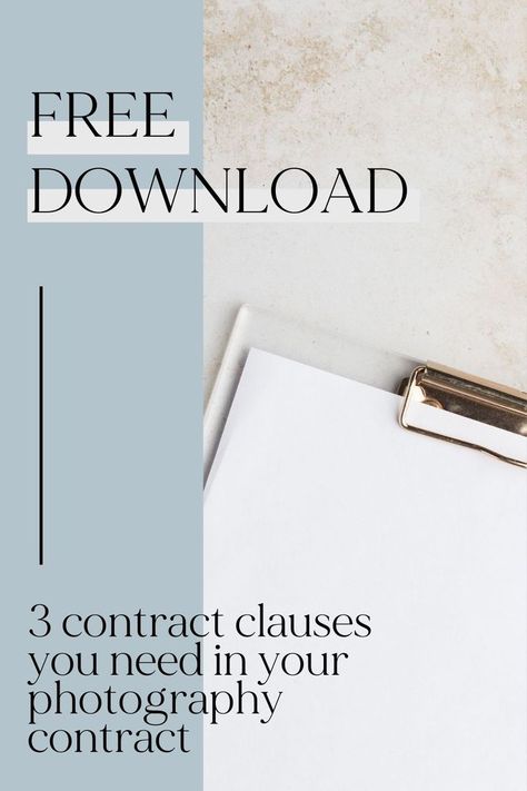 Want a peek inside the same bullet-proof contract that we use in our multi-studio photography business?? I’m giving you 3 complete contract clauses that are *essential* for your photography contract – completely for FREE! 🙌 Plus, I will break down the legal jargon and explain the WHY behind each section. Ahhhh… less confusion, more peace of mind. 😇 Go grab this freebie! Download your 3 FREE contract clauses here → https://bit.ly/3keLCUH #photographycontract #weddingphotographybusiness Legal Jargon, Wedding Photography Contract, Photography Contract, Wedding Photography Business, Contract Design, Contract Agreement, Bullet Proof, Free Photography, Contract Template