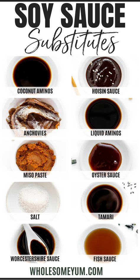 10 Best Soy Sauce Substitutes Soy Sauce Substitute Homemade, Soy Free Asian Sauce, Replacement For Soy Sauce, How To Make Soy Sauce At Home, Soy Sauce Replacement, Homemade Soy Sauce Easy, How To Make Soy Sauce, Sushi Soy Sauce Recipe, Diy Soy Sauce