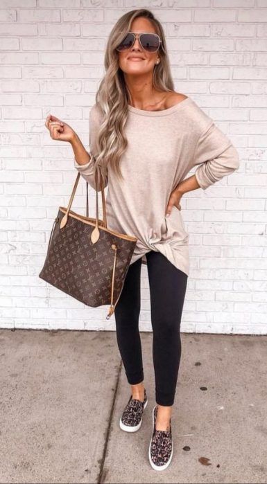 Look Legging, Trendy Fall Outfits, Cute Fall Outfits, Casual Work Outfits, Fall Fashion Trends, Outfits Casual, Casual Fall Outfits, Fall Winter Outfits, Outfits Casuales