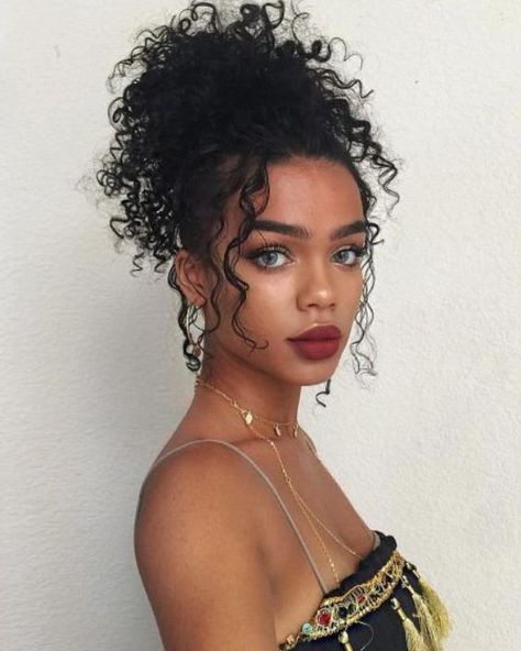 10 Best Easter Hairstyles For Black Women To Rock This Season Mohawk Updo, Model Interview, Braided Buns, Afro Puffs, Using A Curling Wand, Easter Hairstyles For Black Women, Twisted Updo, Easter Fashion, Curly Updo