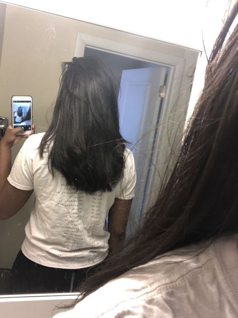 Long Relaxed Hair, Relaxed Hair Journey, Hair Growth Journey, Healthy Relaxed Hair, Curly Hair Natural, Pressed Natural Hair, Straightening Natural Hair, Hair Growth Products, Natural Hair Routine