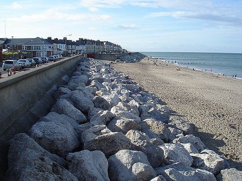 riprap | Riprap and sea wall near Lifeboat Station, Withernsea | Flickr - Photo ... Eden Project, Sea Wall, Retaining Wall, Yorkshire, Eden, Rap, Design Ideas, Wall, Quick Saves