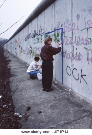 Berlin Wall Graffiti 1980s Stock Photos & Berlin Wall Graffiti 1980s Stock Images - Alamy Berlin Wall Graffiti, Berlin Graffiti, Wall Graffiti, Brandenburg Gate, West Berlin, Berlin Wall, Watch Tower, Street Signs, Zombie