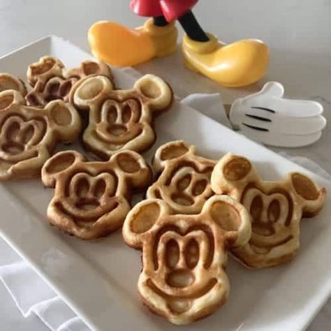 How To Make Mickey Mouse Waffles - Picky Palate Mickey Mouse Waffle Maker, Mickey Waffle Maker, Whole Wheat Blueberry Muffins, Mickey Waffles, Best Waffle Recipe, Corndog Recipe, Picky Palate, Waffle Maker Recipes, How To Make Waffles