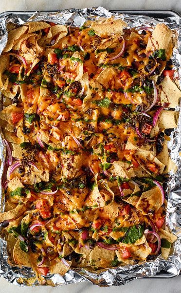 Vegetarian Nachos, Cilantro Chutney, Vegetarian Comfort Food, Tamarind Sauce, Nyt Cooking, Tomato And Cheese, Chutney Recipes, Indian Snacks, Fresh Lime Juice