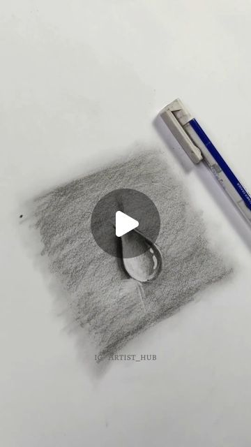 Waterdrop Drawing, How To Draw A Tear Drop, Realistic Tear Drop Drawing, Water Drop Pencil Drawing, Water Droplet Drawing Tutorial, Realistic Raindrop Drawing, Water Droplets Drawing, Raindrops Drawing Water Drops, Water Droplet Drawing