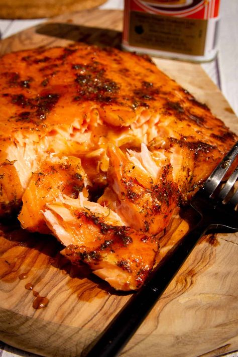 This maple glazed Traeger salmon is one of the finest recipes you can make with your smoker. It won't take too long to make and the flavour of the sweet, smokey salmon is incredible. Maple Glazed Smoked Salmon, Salmon On Traeger Smoker, Salmon Recipes On Traeger, Salmon In The Smoker Recipes, Smoked Sockeye Salmon, Treager Salmon Recipes, Salmon Recipes Traeger, Pellet Smoker Salmon Recipes, Salmon Recipes Smoked