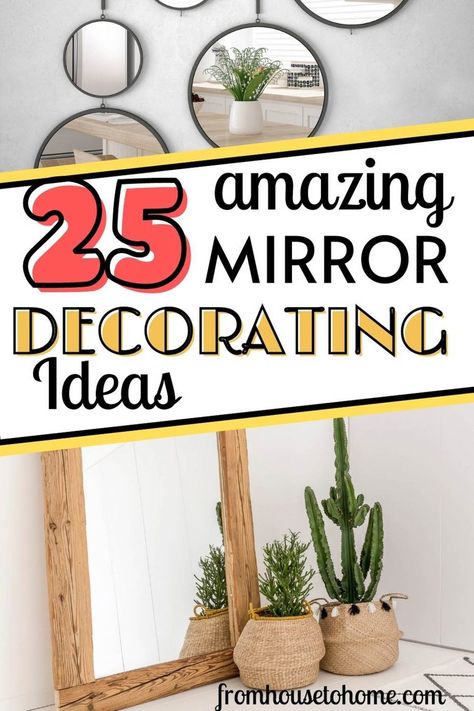 Mirrors are a fantastic way to instantly make your room look larger and brighter. You can use them in almost any space, from the living room to the bedroom. And they go with any decorating style. Get some inspiration on how you can decorate with mirrors to make your home decor look amazing! Mirror Decoration Ideas, Decorate With Mirrors, Make A Room Look Bigger, Mirror Decorating Ideas, Wall Mirror Decor Living Room, Room Look Bigger, Mirror Decor Living Room, Long Mirror, Mirror Dining Room