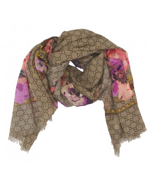 Discover great products at the best prices at Dealmoon. Gucci - Beige/Pink GG Floral Print Wool Scarf. Price:$317.81 Gucci Scarf, Wool Scarf, Alexander Mcqueen Scarf, Floral Print, Floral Prints, In Italy, Italy, Gucci, Wool