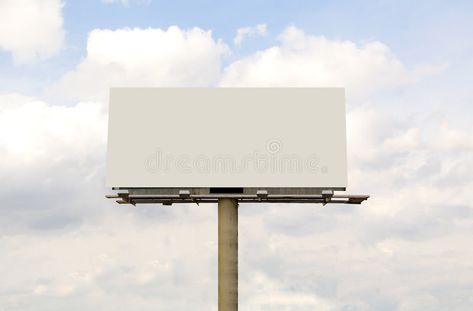 White Billboard, Empty Billboard, Billboard Background, Blank Billboard, Templates Simple, Blue Sky Background, Sky Background, Creative Resume Templates, Blank White