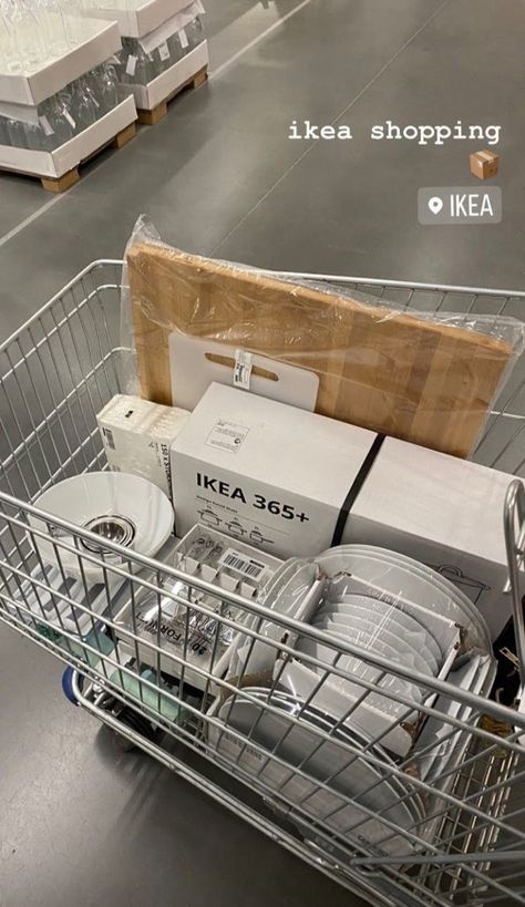 New Home Aesthetic Vision Board, Packing Moving Out Aesthetic, New Apartment Shopping, Moving Into A New House Aesthetic, Ikea Aesthetic Store, Ikea Shopping Aesthetic, Moving House Aesthetic, Ikea Aesthetic, Ikea Shopping