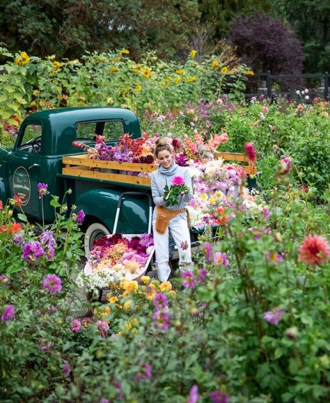 Connecting with Nature and Giving Back with Flower Farmer Misha Gillingham - The Flowering Farmhouse Master Patio, Raised Bed Gardens, Podcast Guest, Grow Garden, Connecting With Nature, Raised Bed Garden, Cut Flower Farm, Flower Truck, Flower Farmer