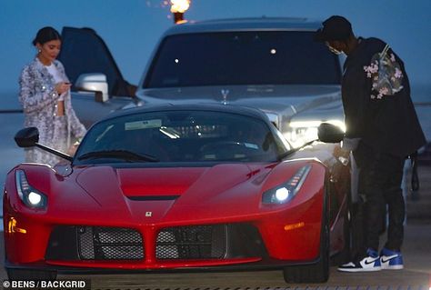 Kylie Jenner Ferrari, Kylie Jenner Car, Kardashian Cars, Travis And Kylie, Tyga And Kylie, Kylie Jenner And Travis Scott, Kylie And Travis, Kylie Travis, Mothers Day Dinner