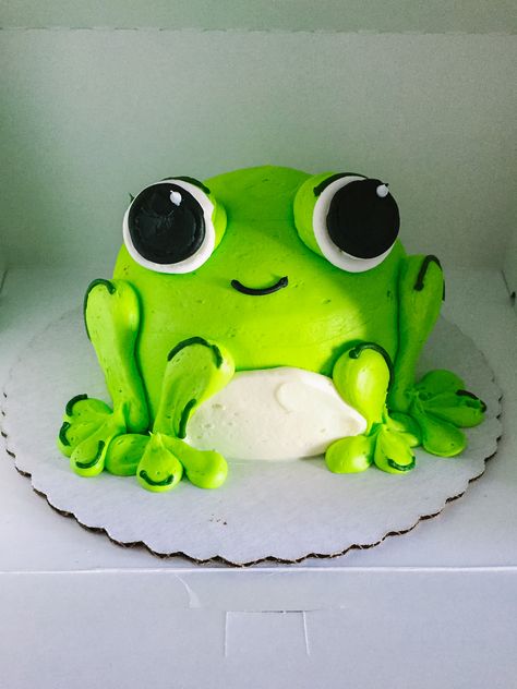 Baby Yoda Party, Frog Party Ideas, Birthday Frog, Yoda Party, Frog Birthday Party, Mushroom Cake, Cake For Baby, Frog Birthday, Frog Cake