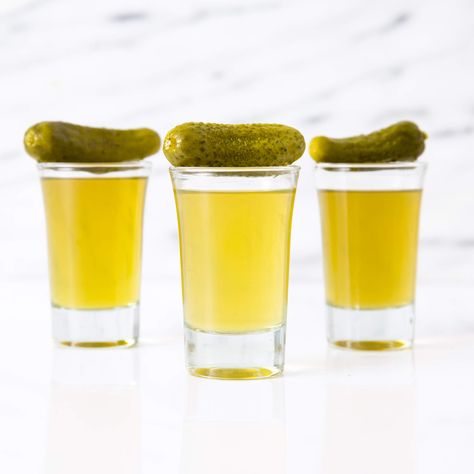 Pickle Shots, Pickle Back Shots, Pickle Back, Spicy Pickle, Popular Shots, San Francisco Bars, Spicy Pickles, Cocktail Shots, Whiskey Shots