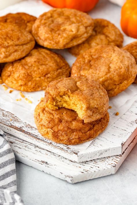 These Pumpkin Snickerdoodle Cookies are irresistibly soft and fluffy! Packed with warm spices and pumpkin flavor, they melt in your mouth with every bite. Perfect for fall baking, these cookies are a delicious twist on a classic favorite. Fluffy Pumpkin Snickerdoodles, Pumpkin Snickerdoodle Cookies, Caramel Cookies Bars, Pumpkin Snickerdoodles, Cookies Bars, Snickerdoodle Cookies, Caramel Cookies, Pumpkin Flavor, Snickerdoodles