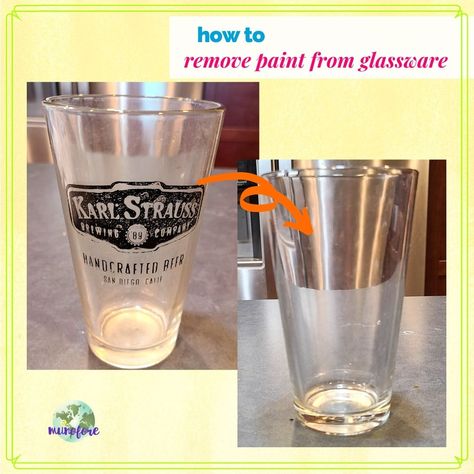 Remove painted logos from glassware easily without dangerous chemicals or scratching the glassware. Clean up old souvenir glassware to use as plain glasses or apply your own designs. Clear Glass Tumbler, Cheap Glasses, Remove Labels, Acetic Acid, Paint Remover, Steel Wool, Paint Splatter, Stick It Out, Paper Towel