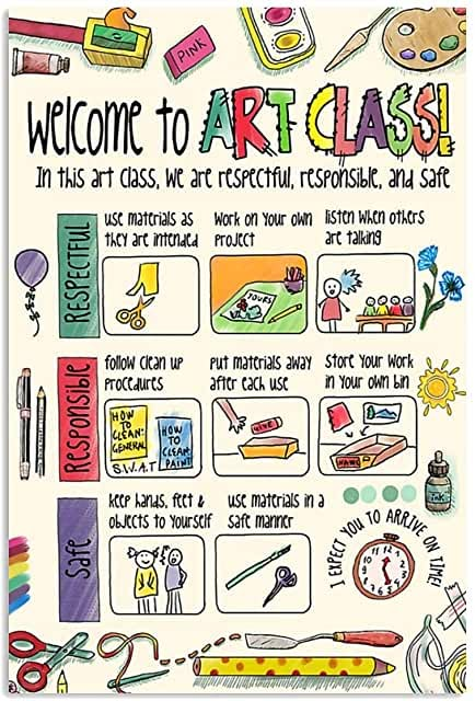 Classroom Rules Sign, Posters For Classroom, Posters Classroom, Teacher Posters, Class Poster, Class Rules, Classroom Rules, Art Classroom, Art Class