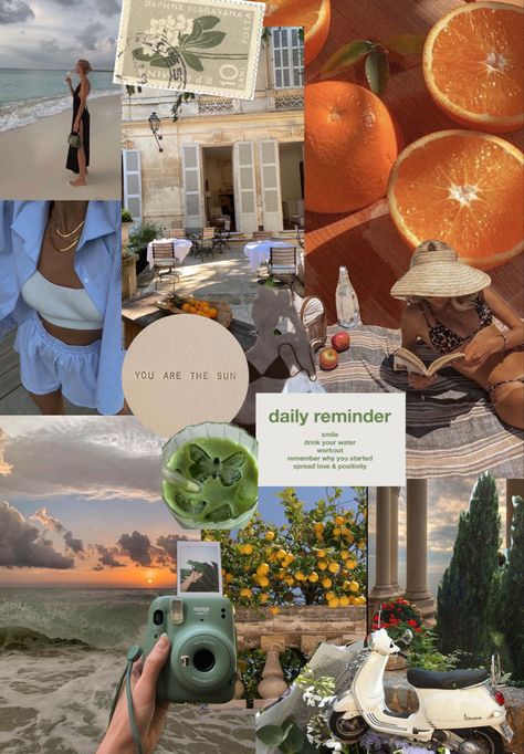 Mood Board Lifestyle, Mood Boards Summer, Summer Inspiration Board, July Mood Boards Aesthetic, Summer Aesthetic Board, Mood Board Poster, August Mood Board Aesthetic, May Mood Board Aesthetic, August Summer Aesthetic