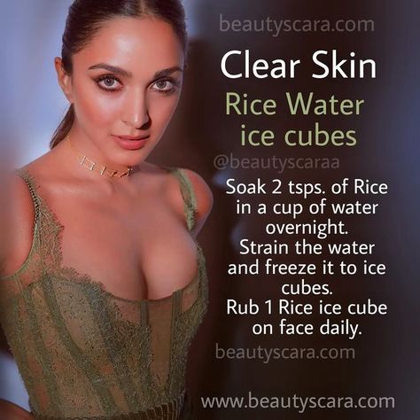 Rice Ice Cubes For Face, Turmeric Ice Cubes, Rice Turmeric, Clear Skin Face Mask, Yogurt Honey, Skin Face Mask, Face Care Tips, Natural Skin Care Remedies, Diy Skin Care Routine